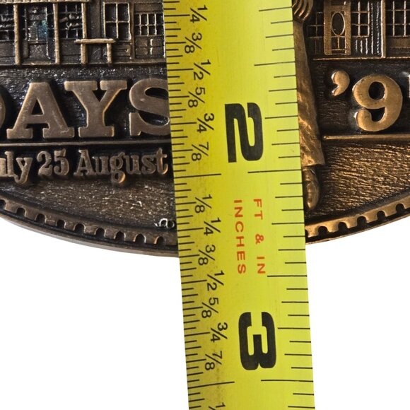 Dodge City Days Belt Buckle 1997 Cowboy Western Kansas Limited Edition - Picture 3 of 11